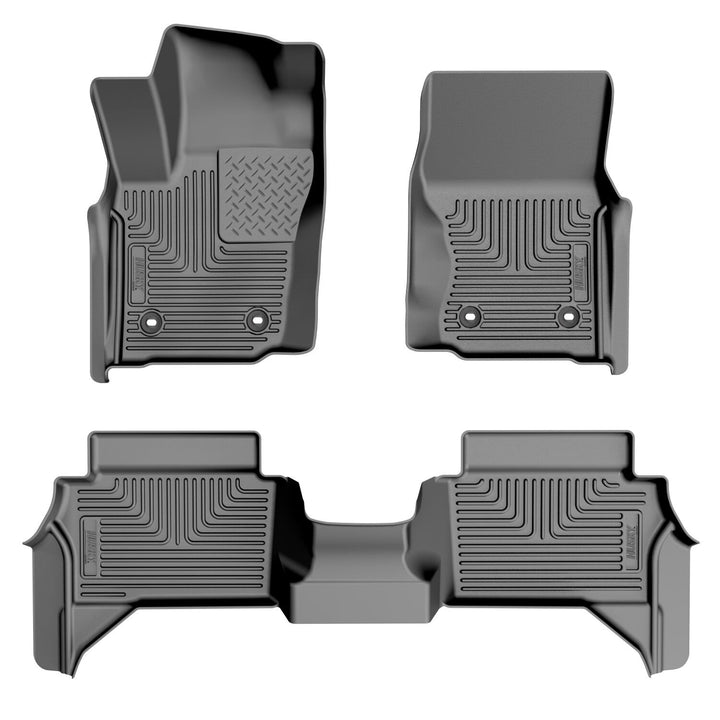 Husky Liners Weatherbeater Front & 2nd Seat Floor Liners for Toyota Tacoma 2024-2026, Black - Part 99281