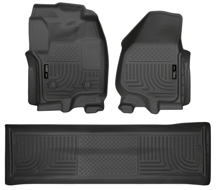 Husky Liners Weatherbeater Front & Second Seat Floor Liners for Ford F-250 & F-350, Part 99711