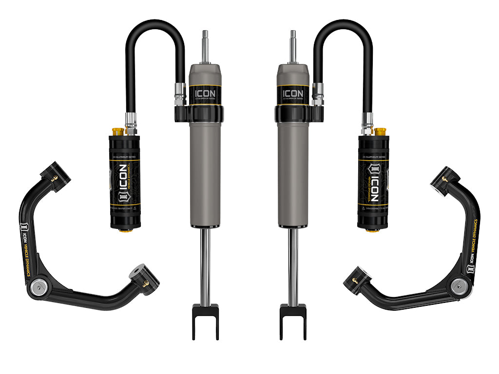 ICON 2011-2019 GM 2500/3500 HD, 0-2” Lift, V.S. 2.5 Aluminum Series Shock System, Remote Reservoir w/ CDCV, Tubular