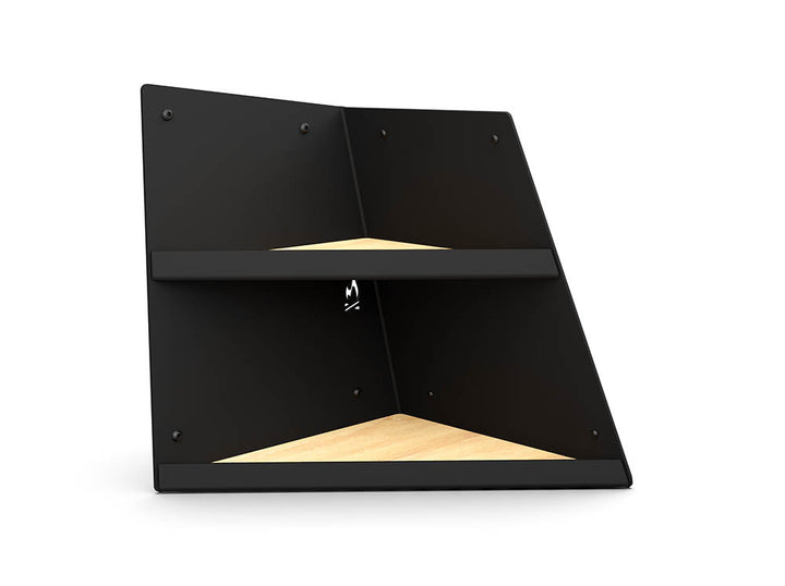 Right Hand Shallow Angled Shelf - Black