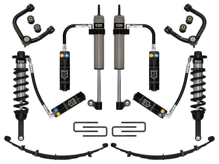 ICON 2005-2015 Toyota Tacoma 0-3.5" Lift/2016-2023 Tacoma 0-2.75" Lift, Stage 9 Suspension System, Tubular, CDXS
