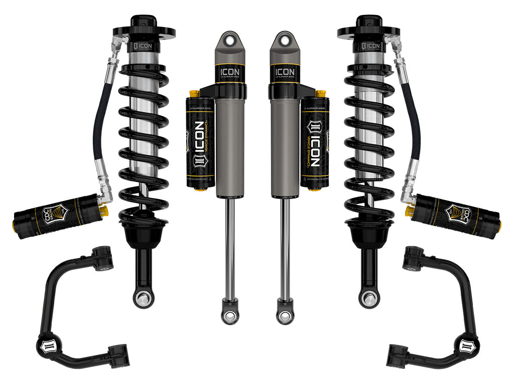 ICON 2021-2026 Ford F-150 Tremor, 2.5-3" Lift, Stage 4 Suspension System, Tubular, CDCV