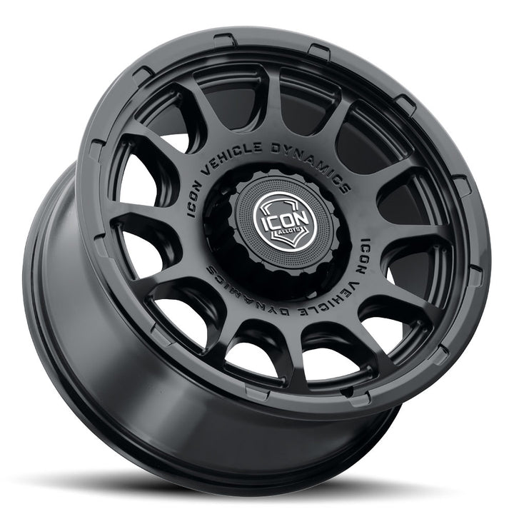 ICON Alloys Rancho, Double Black, 20 x 9 / 8 x 180, 12mm Offset, 5.5" Backspace