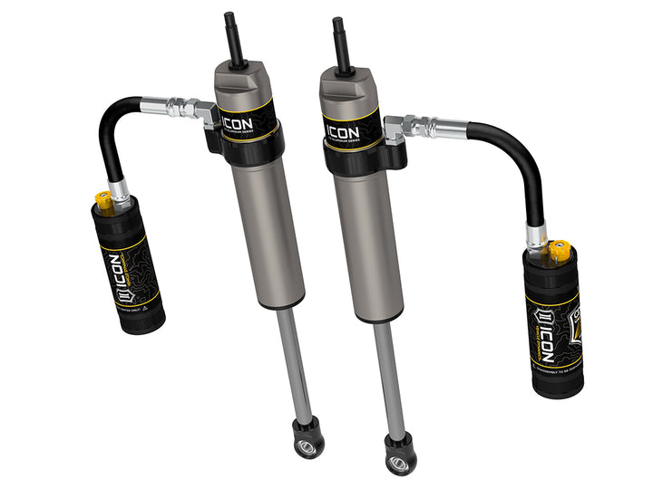 ICON 2005-2023 Toyota Tacoma, 0-1.5” Lift, Rear, V.S. 2.5 Aluminum Series Shock Absorbers, Remote Reservoir w/ CDCV, Pair