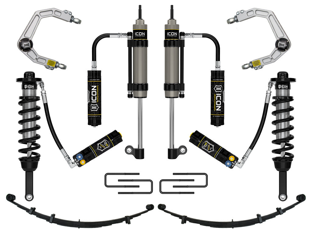 ICON 2005-2015 Toyota Tacoma 0-3.5" Lift/2016-2023 Tacoma 0-2.75" Lift, Stage 10 Suspension System, Billet, CDXS