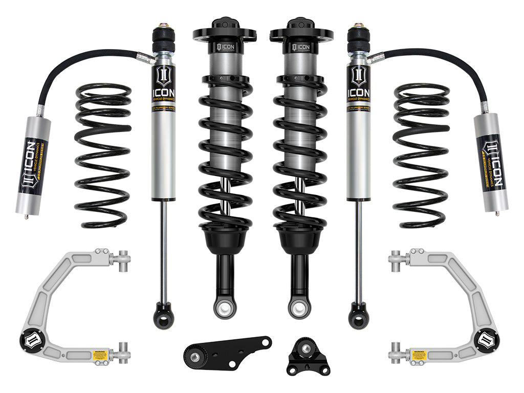 ICON 2024-2026 Toyota Tacoma 1.25-3" Lift, Stage 3 Suspension System, Billet, Overland Rear Springs