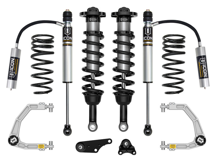 ICON 2024-2026 Toyota Tacoma 1.25-3" Lift, Stage 3 Suspension System, Billet, Overland Rear Springs