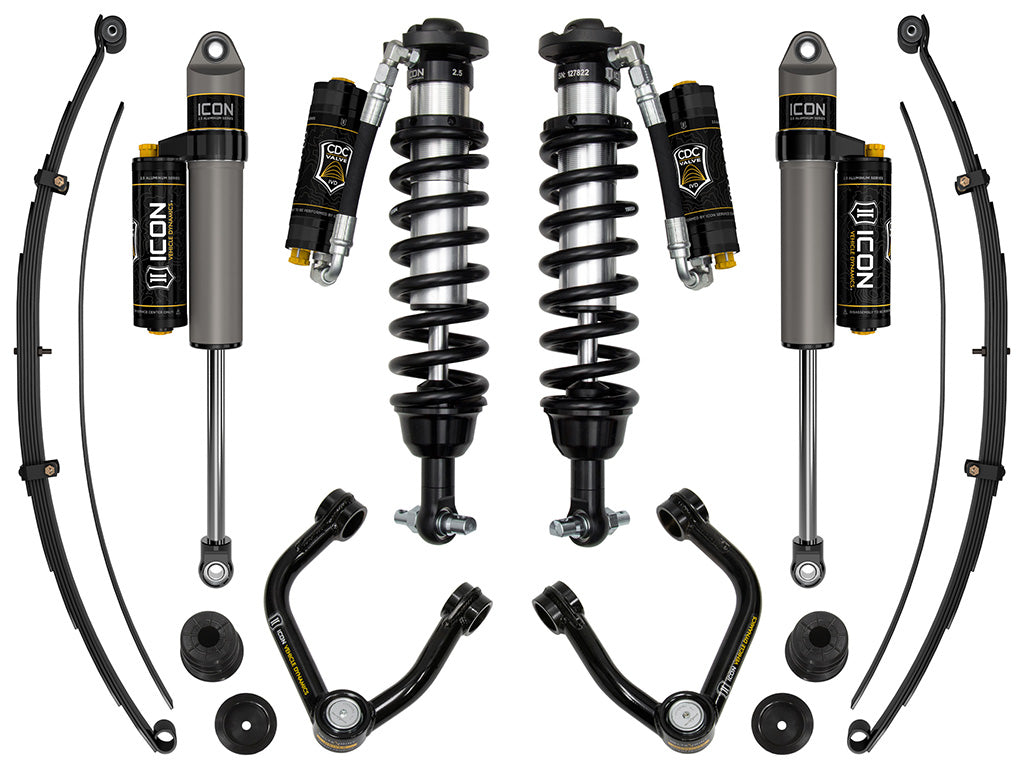 ICON 2019-2021 Ford Ranger, w/ Aluminum Knuckles, 0-3.5" Lift, Stage 8 Suspension System, Tubular