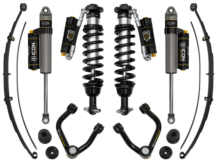 ICON 2019-2021 Ford Ranger, w/ Aluminum Knuckles, 0-3.5" Lift, Stage 8 Suspension System, Tubular
