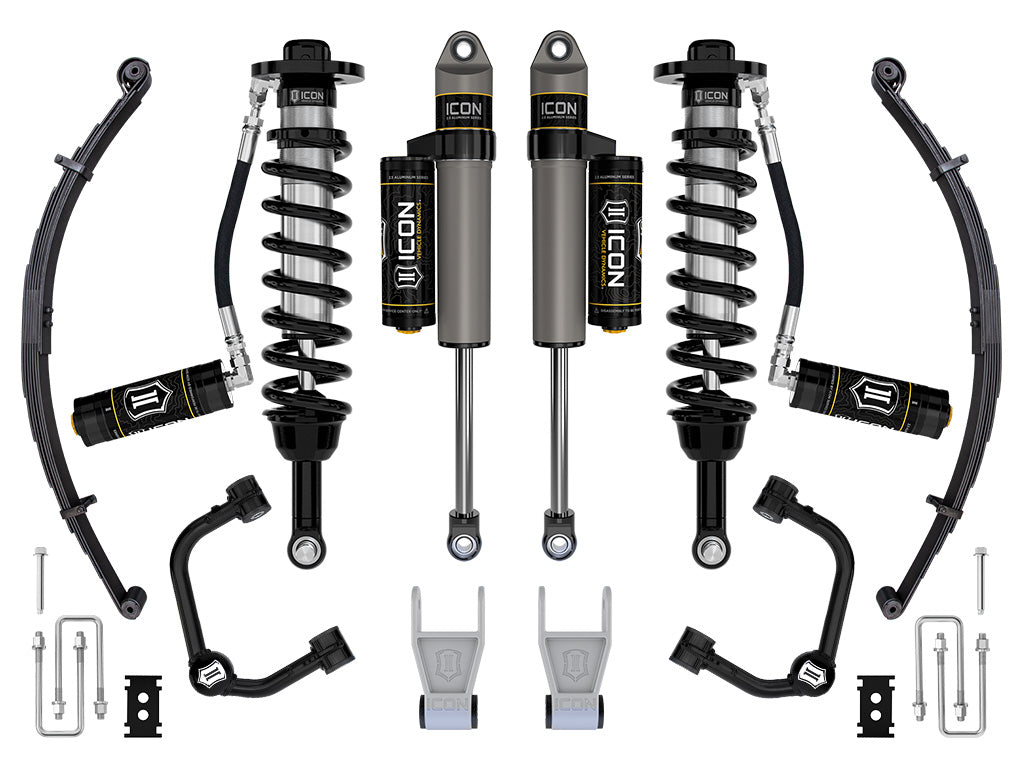 ICON 2021-2026 Ford F-150 Tremor, 2.5-3" Lift, Stage 3 Suspension System, Tubular, w/ Leaf Packs