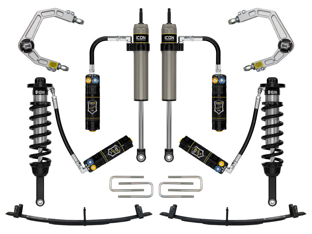 ICON 2005-2015 Toyota Tacoma 0-3.5" Lift/2016-2023 Tacoma 0-2.75" Lift, Stage 6 Suspension System, Billet, CDXS