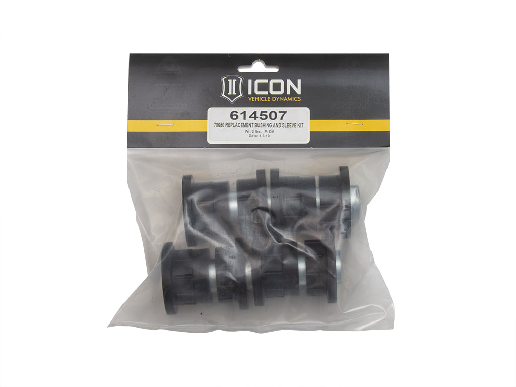 ICON 2015-2022 Chevrolet Colorado/GMC Canyon, Tubular UCA Replacement Bushing & Sleeve Kit