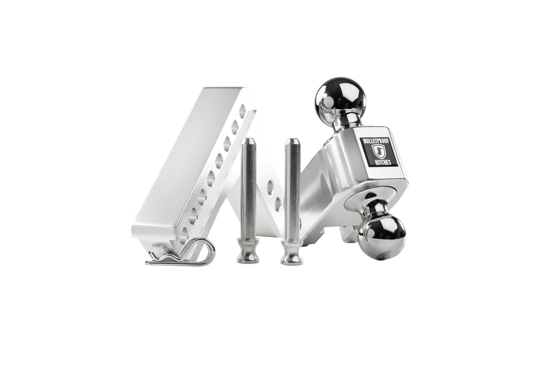 BulletProof 2.0" Aluminum Medium Duty 4" Drop/Rise Hitch