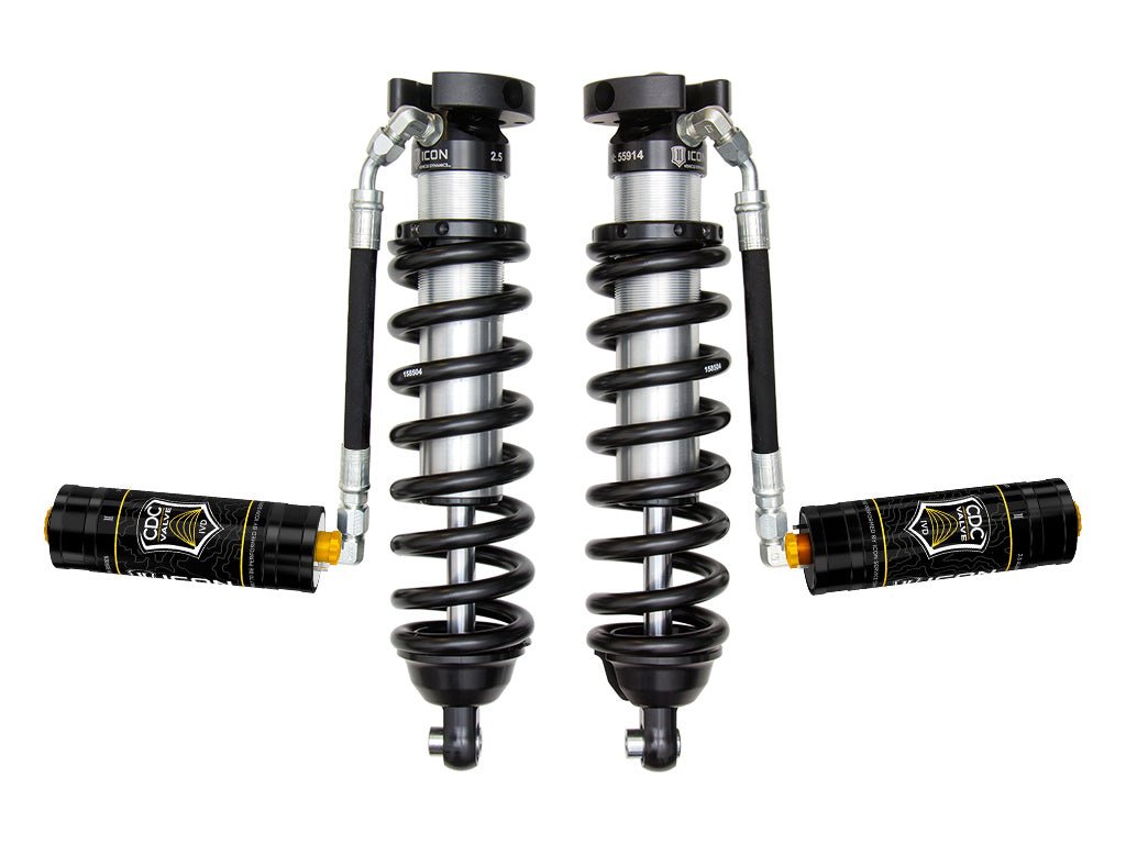 ICON 1996-2004 Toyota Tacoma, 0-3" Lift, Front,V.S. 2.5 Series Coilover Kit, Extended Travel, Remote Reservoir, 700 lbs/in Spring Rate
