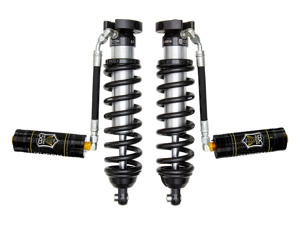 ICON 1996-2004 Toyota Tacoma, 0-3" Lift, Front,V.S. 2.5 Series Coilover Kit, Extended Travel, Remote Reservoir w/ CDCV, 700 lbs/in Spring Rate