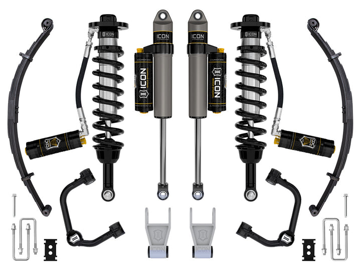 ICON 2021-2026 Ford F-150 Tremor, 2.5-3" Lift, Stage 4 Suspension System, Tubular, CDCV, w/ Leaf Packs