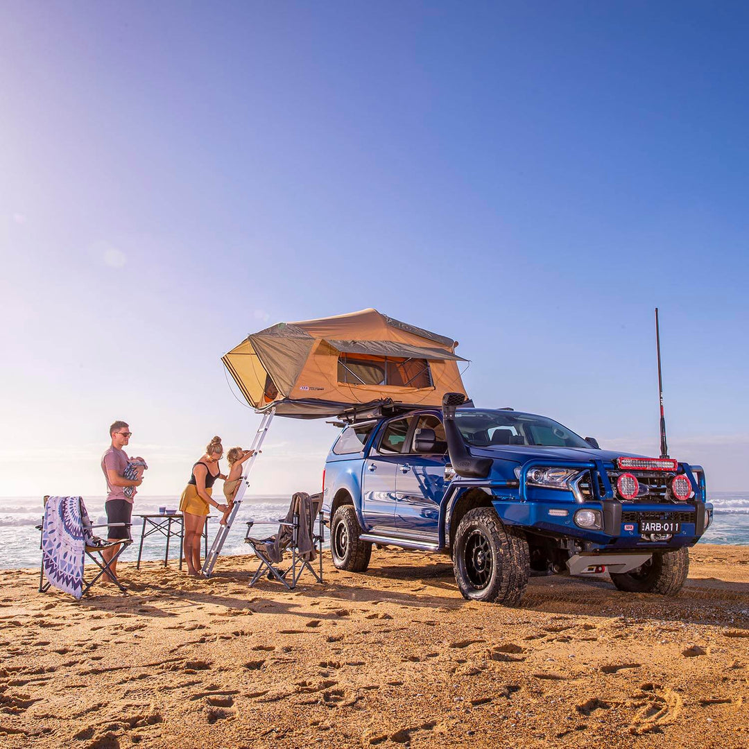 ARB Flinders Rooftop Tent Model 803300A – Spacious Two-Person Camping Shelter with UV-Resistant Cover and Integrated Features