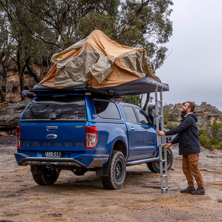 ARB Flinders Rooftop Tent Model 803300A – Spacious Two-Person Camping Shelter with UV-Resistant Cover and Integrated Features