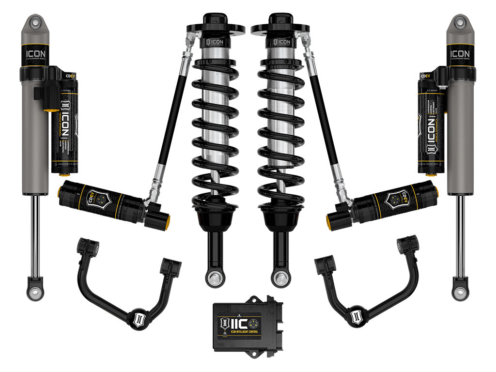 ICON 2021-2026 Ford F-150 4WD, 2.75-3.5" Lift, Stage 5 Suspension System, Tubular