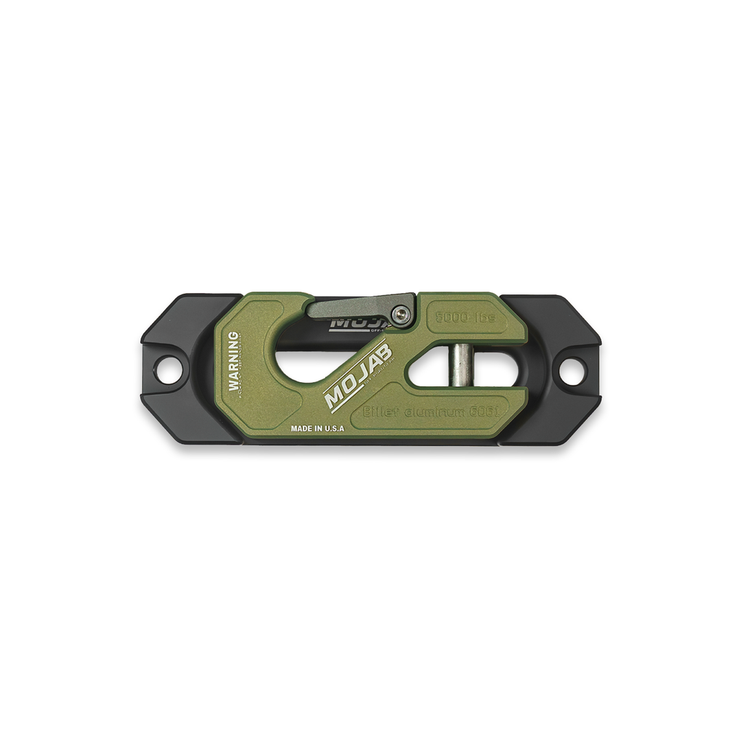 Side By Side / UTV Aluminum Recessed Winch Shackle with Fairlead Kit. (LIFE TIME WARRANTY*)