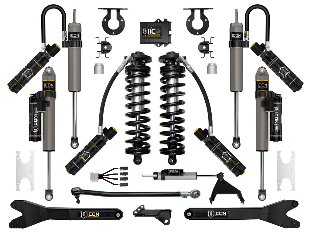 ICON 2023-2026 Ford F-250/F-350 Super Duty 4WD, 2.5-3" Lift, Stage 7 Coilover Conversion System with Radius Arms