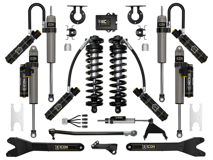 ICON 2023-2026 Ford F-250/F-350 Super Duty 4WD, 2.5-3" Lift, Stage 7 Coilover Conversion System with Radius Arms