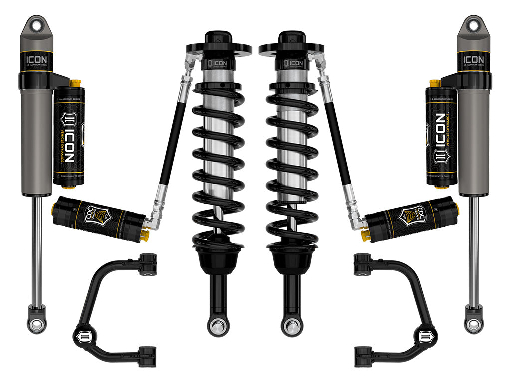 ICON 2021-2026 Ford F-150 4WD, 2.75-3.5" Lift, Stage 4 Suspension System, Tubular, CDCV