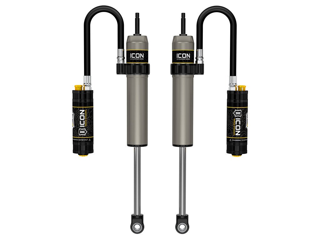 ICON 2014-2026 Ram 2500/2013-2026 Ram 3500, 2.5” Lift, Front, V.S. 2.5 Aluminum Series Shock Absorbers, Remote Reservoir w/ CDCV, Pair