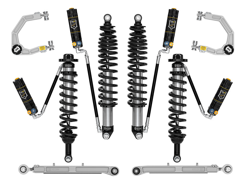 ICON 2021-2026 Ford Bronco, Non-Sasquatch, 3-4" Lift, Stage 6 Suspension System, CDXS, Billet