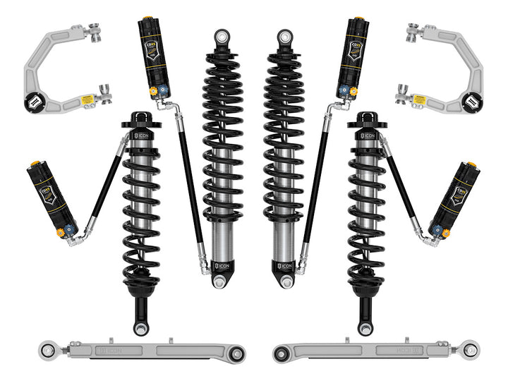 ICON 2021-2026 Ford Bronco, Non-Sasquatch, 3-4" Lift, Stage 6 Suspension System, CDXS, Billet
