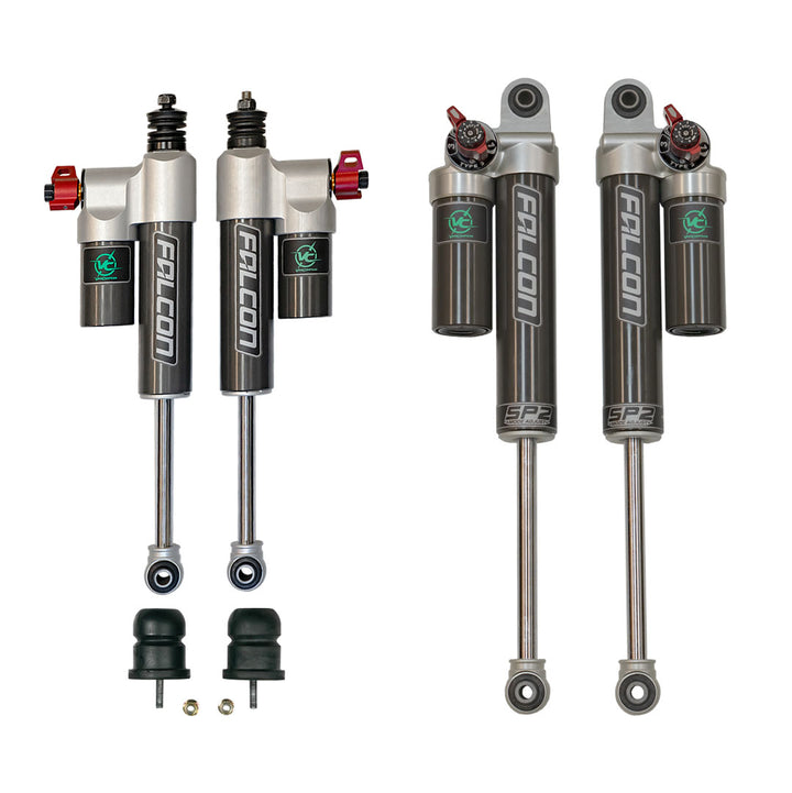 Van Compass Falcon 3.3 Fast Adjust Front & Rear Shocks W/ Sumo Springs, Light/Mid Rear Tune, Sprinter 4X4/Awd 2500, Complete System
