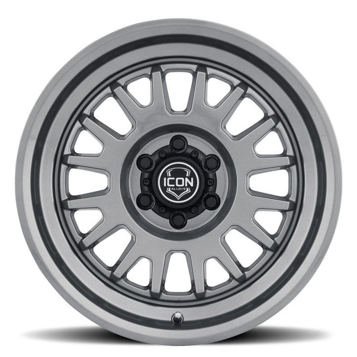 ICON Alloys Anza, Gun Metal, 17 x 8.5 / 6 x 135, 6mm Offset, 5" Backspace