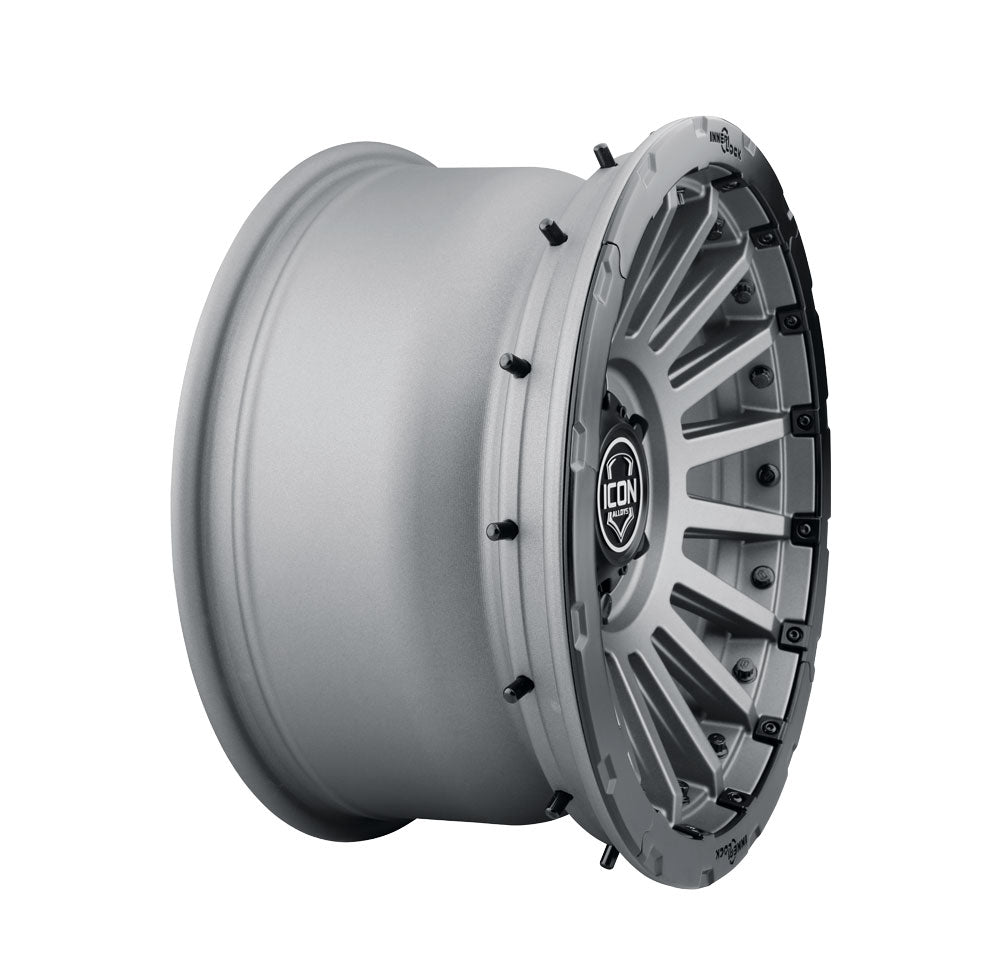 ICON Alloys Recon Pro, Charcoal, 17 x 8.5 / 5 x 4.5, 0mm Offset, 4.75" BS