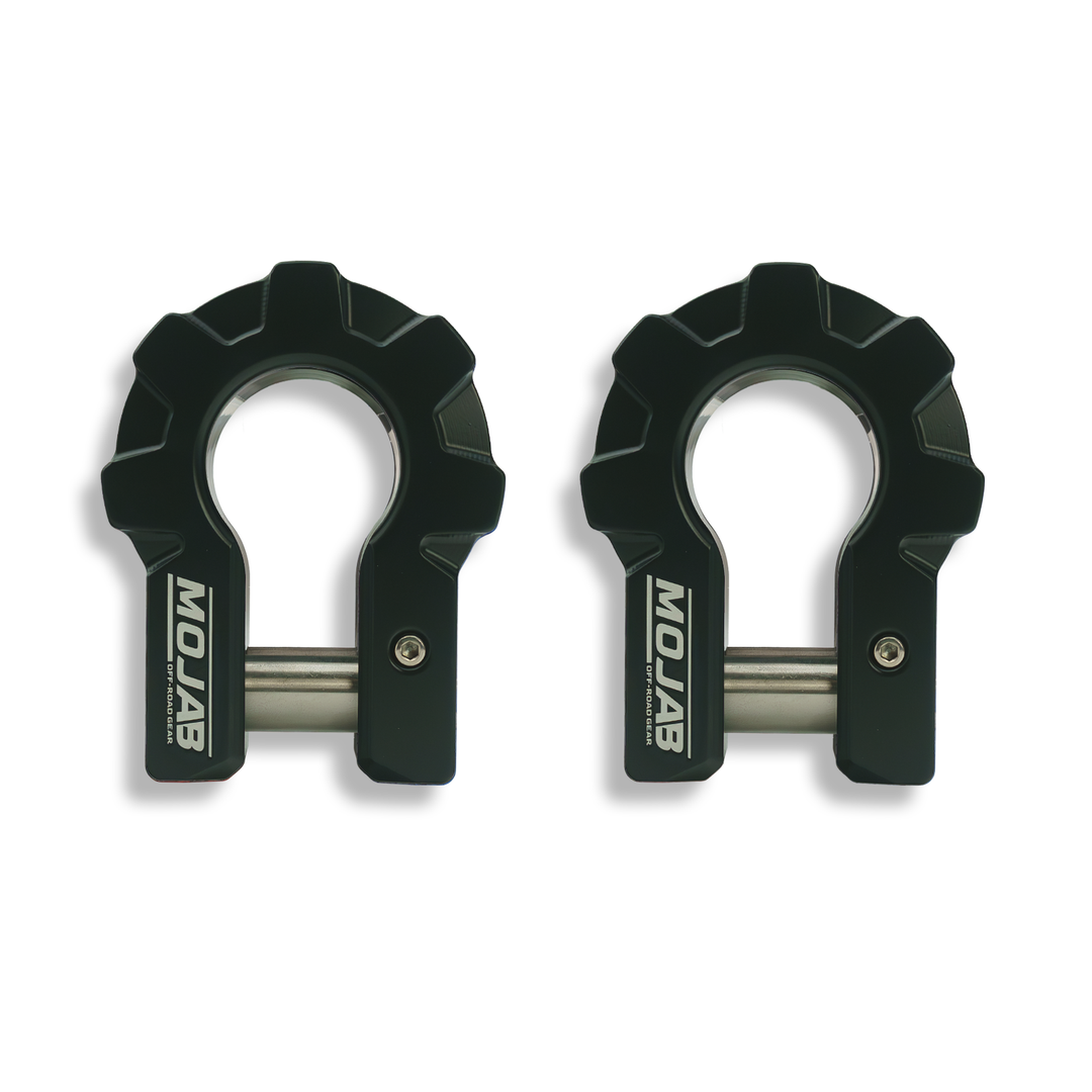 3/4'' Extreme duty Aluminum D-Shackle set (9T)-Ceramic coated (LIFETIME WARRANTY*)