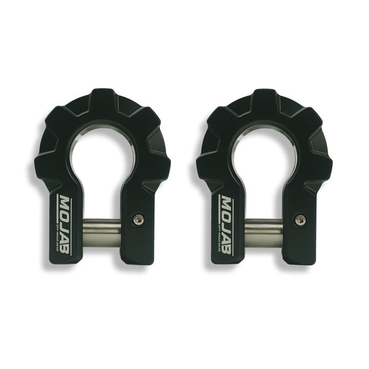 3/4'' Extreme duty Aluminum D-Shackle set (9T)-Ceramic coated (LIFETIME WARRANTY*)