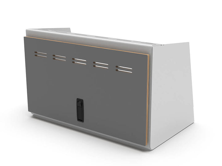 24" Upper Cabinet White - Grey Door