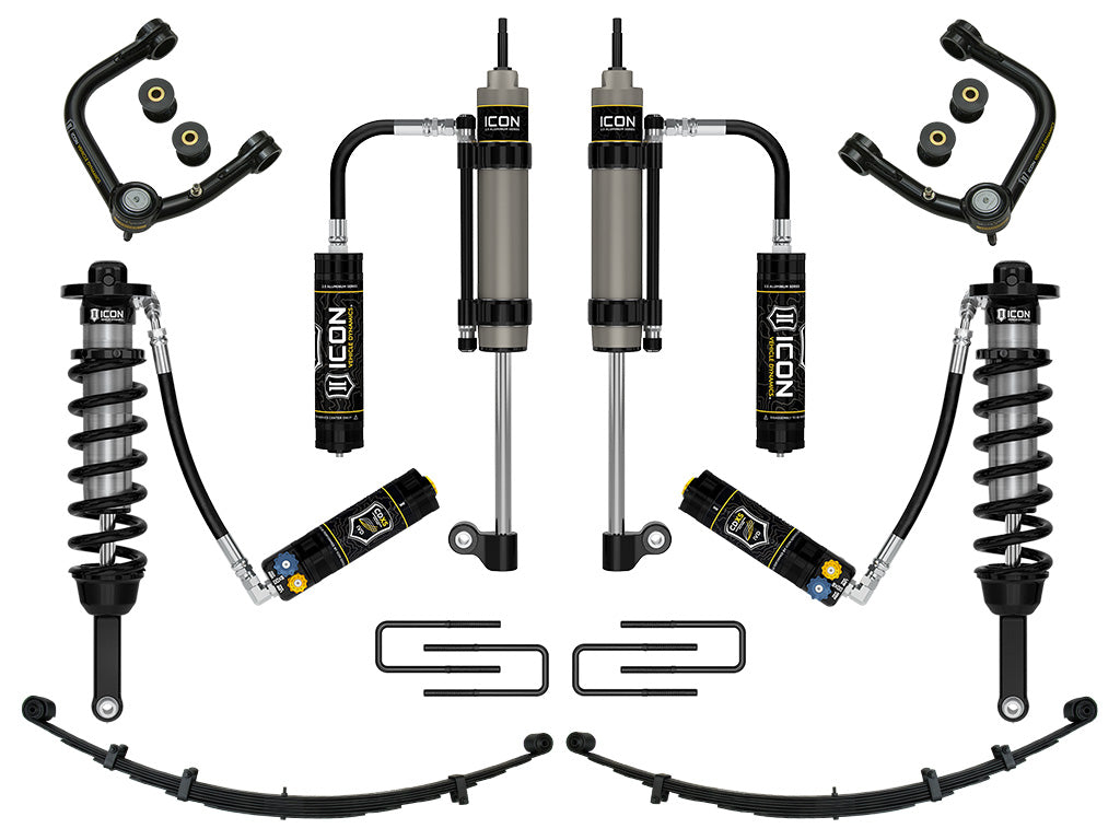 ICON 2005-2015 Toyota Tacoma 0-3.5" Lift/2016-2023 Tacoma 0-2.75" Lift, Stage 10 Suspension System, Tubular, CDXS