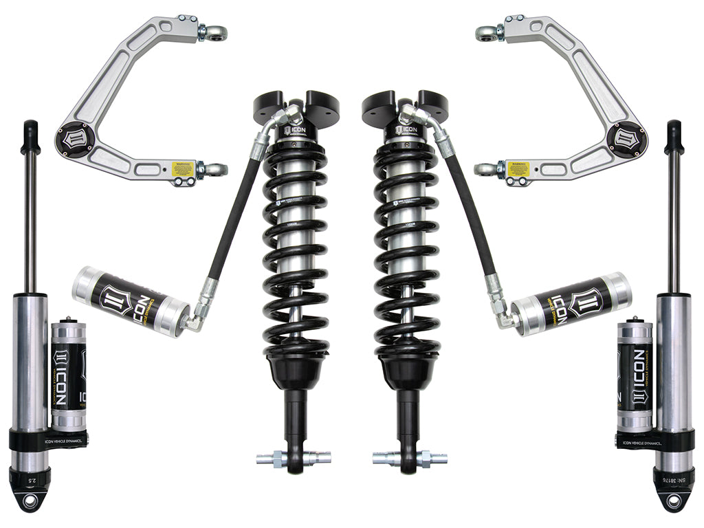 ICON 2019-2026 Chevrolet Silverado 1500/GMC Sierra 1500, 1.5-3.5" Lift, Stage 3 Suspension System, Billet