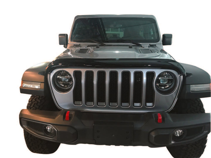 TrailFX Smoke Acrylic Bug Shield for Jeep Wrangler and Gladiator - Part 8713H