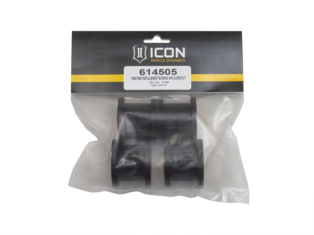 ICON 2007-2018 GM 1500, Tubular UCA Replacement Bushing & Sleeve Kit