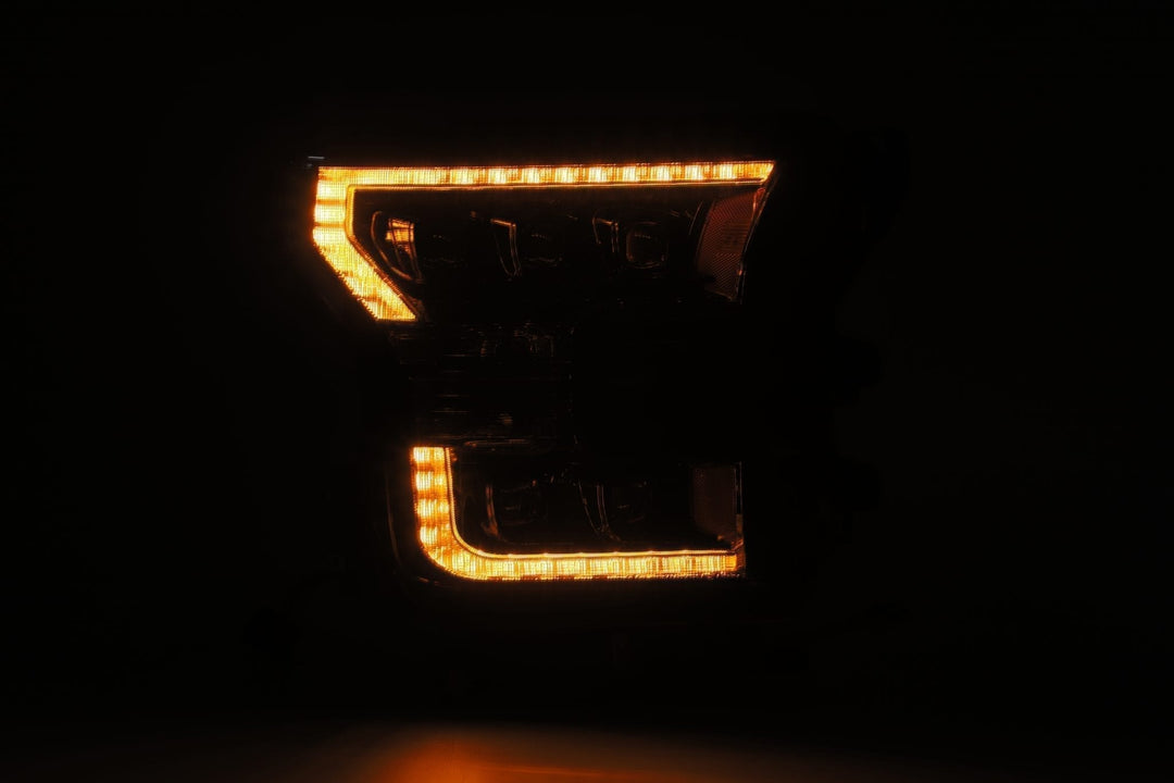 AlphaRex LED Projector Headlights Plank Style Design Midnight Black for Ford F-150 (2015-2020)