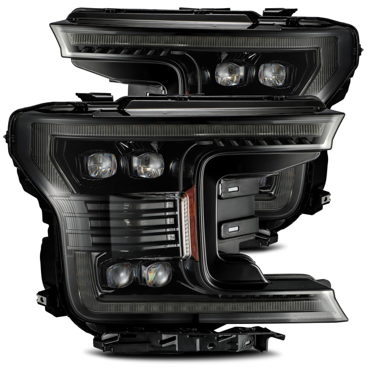 AlphaRex Nova-Series LED Projector Headlights in Alpha-Black for Ford F-150 (2018-2020)