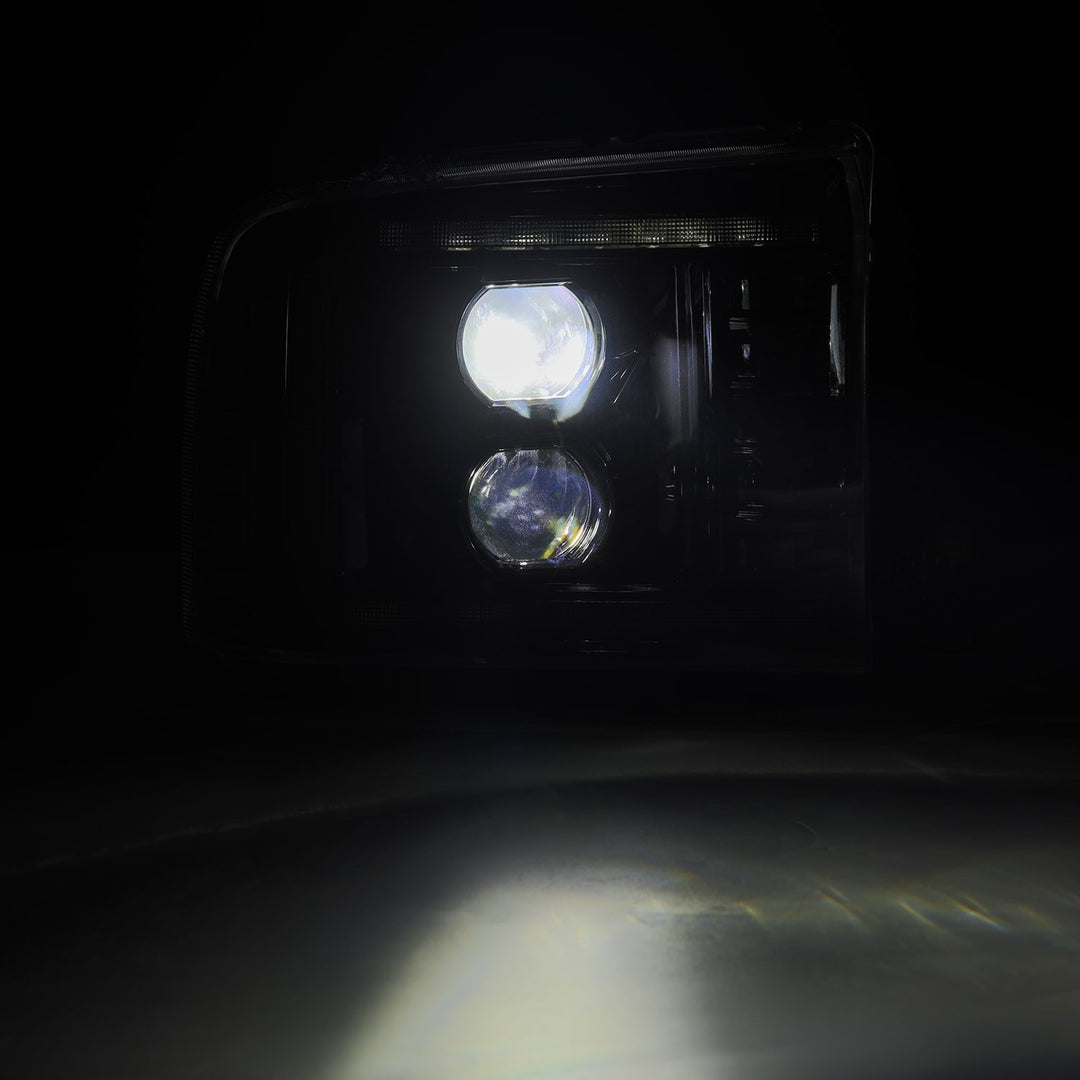 AlphaRex PRO-Series Projector Headlights Alpha-Black with DRL & Sequential Signal for Ford F-250 & F-350 (2005-2007)