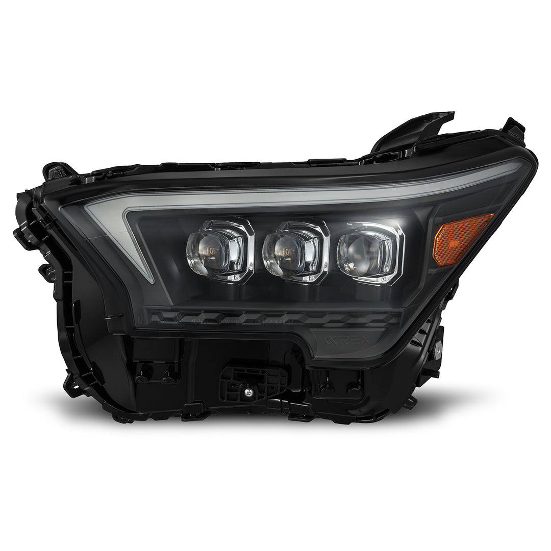 AlphaRex Black Projector Headlights for Toyota Tacoma & 4Runner – NOVA-Series LED Headlamps with Plug and Play Installation
