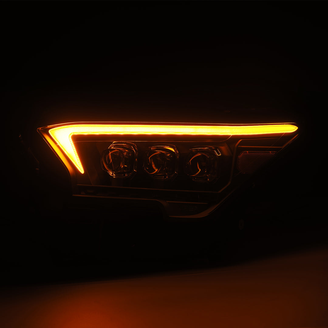 AlphaRex Black Projector Headlights for Toyota Tacoma & 4Runner – NOVA-Series LED Headlamps with Plug and Play Installation