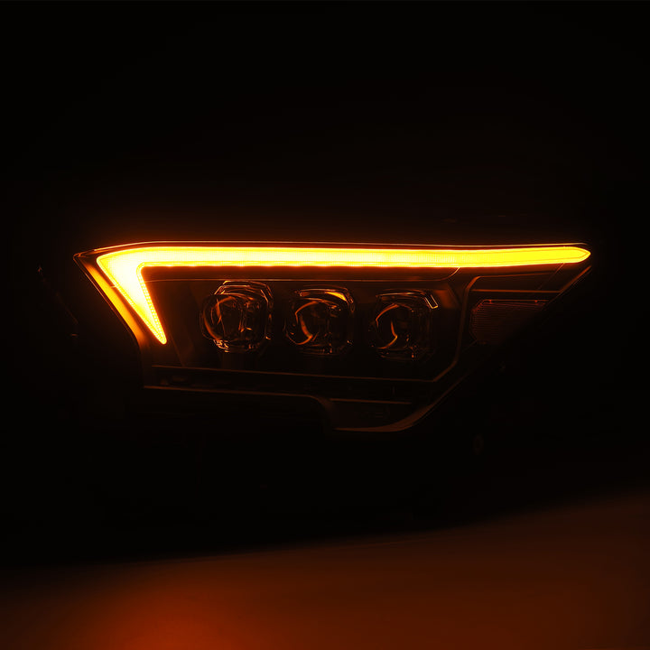 AlphaRex Black Projector Headlights for Toyota Tacoma & 4Runner – NOVA-Series LED Headlamps with Plug and Play Installation