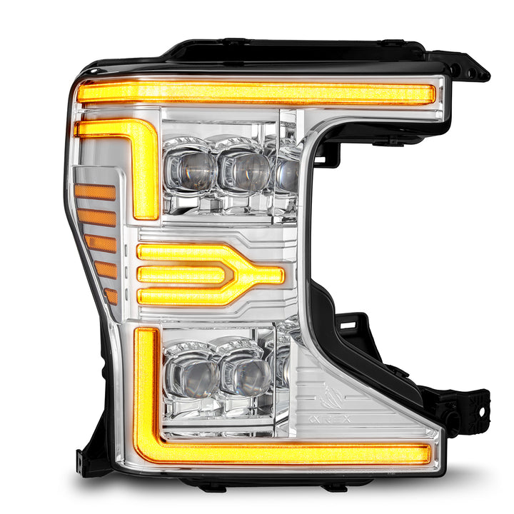 AlphaRex LED Headlights Chrome for 2020-2022 Ford Super Duty - NOVA-Series Projector Headlights