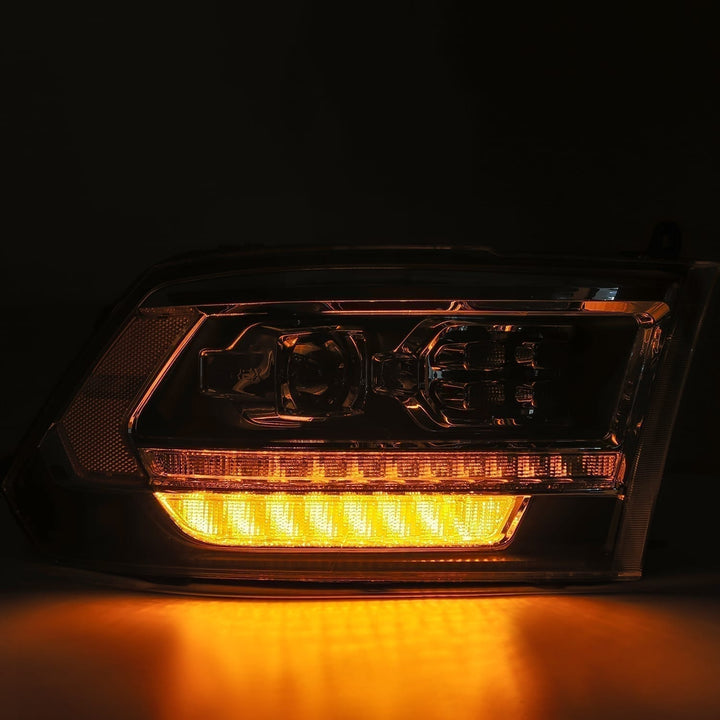 AlphaRex LED Projector Headlights in Alpha Black for Ram 1500, 2500, 3500 (2012-2015)