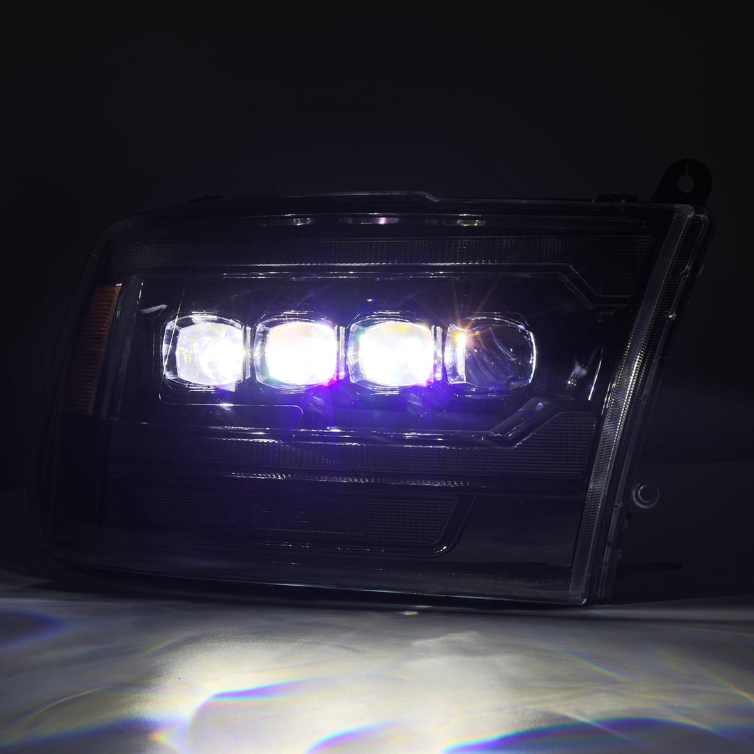 AlphaRex LED Projector Headlights in Alpha-Black for Ram Trucks | Nova-Series HWWK880557