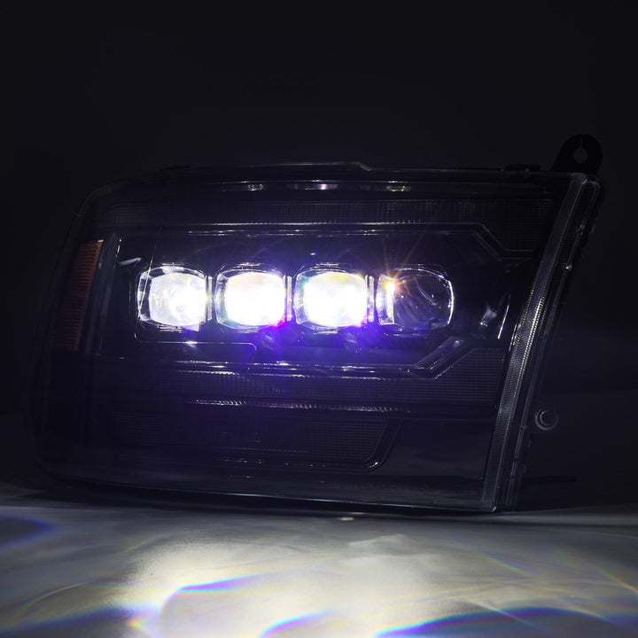 AlphaRex LED Projector Headlights in Alpha-Black for Ram Trucks | Nova-Series HWWK880557